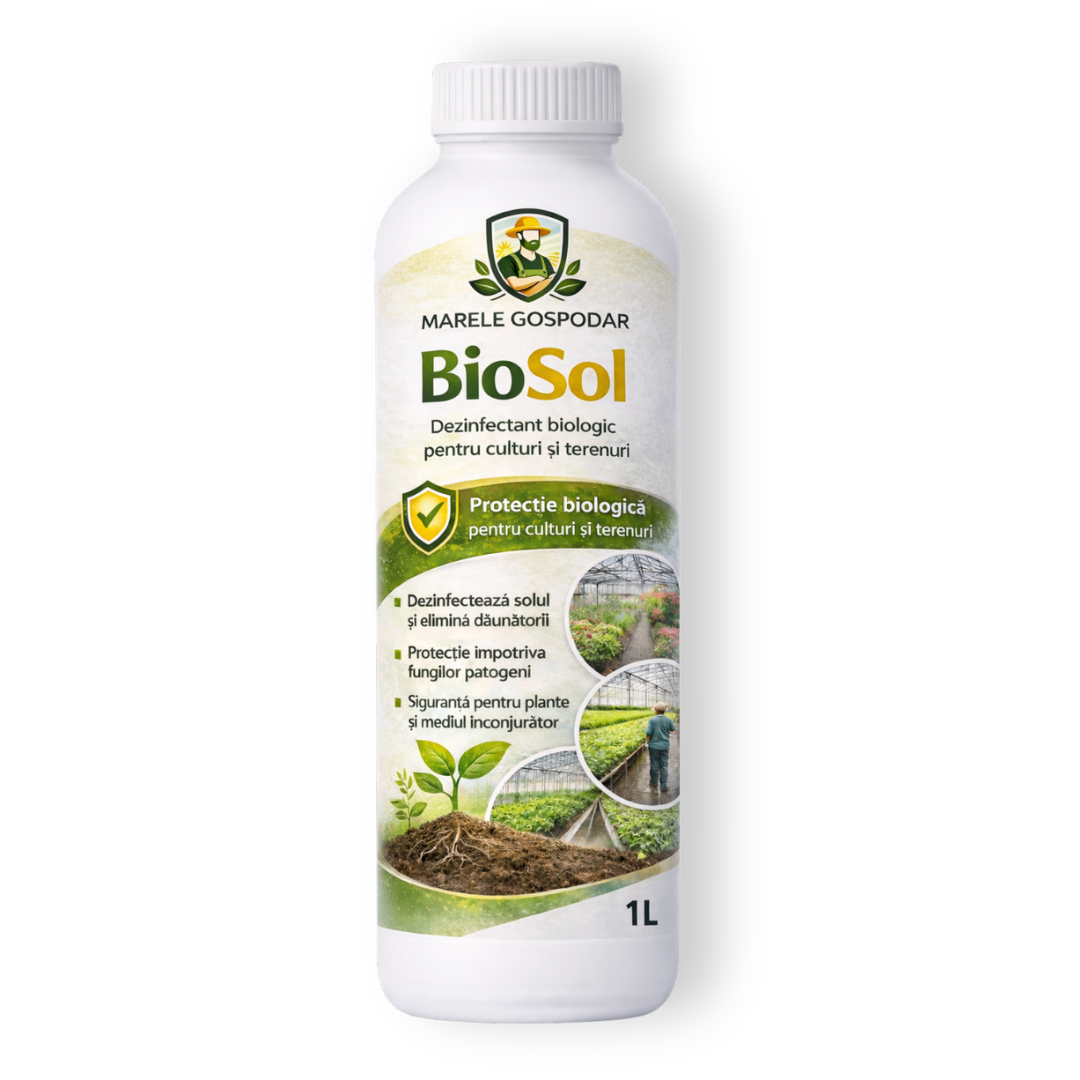BioSol – Dezinfectant Biologic pentru Sol și Culturi