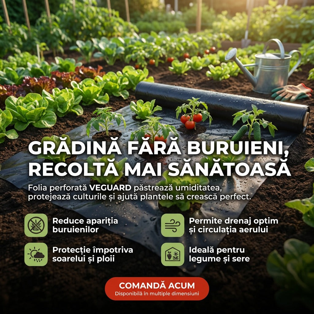 Gata cu buruienile din grădină – Covor Anti-Buruieni 0,95 x 10 m