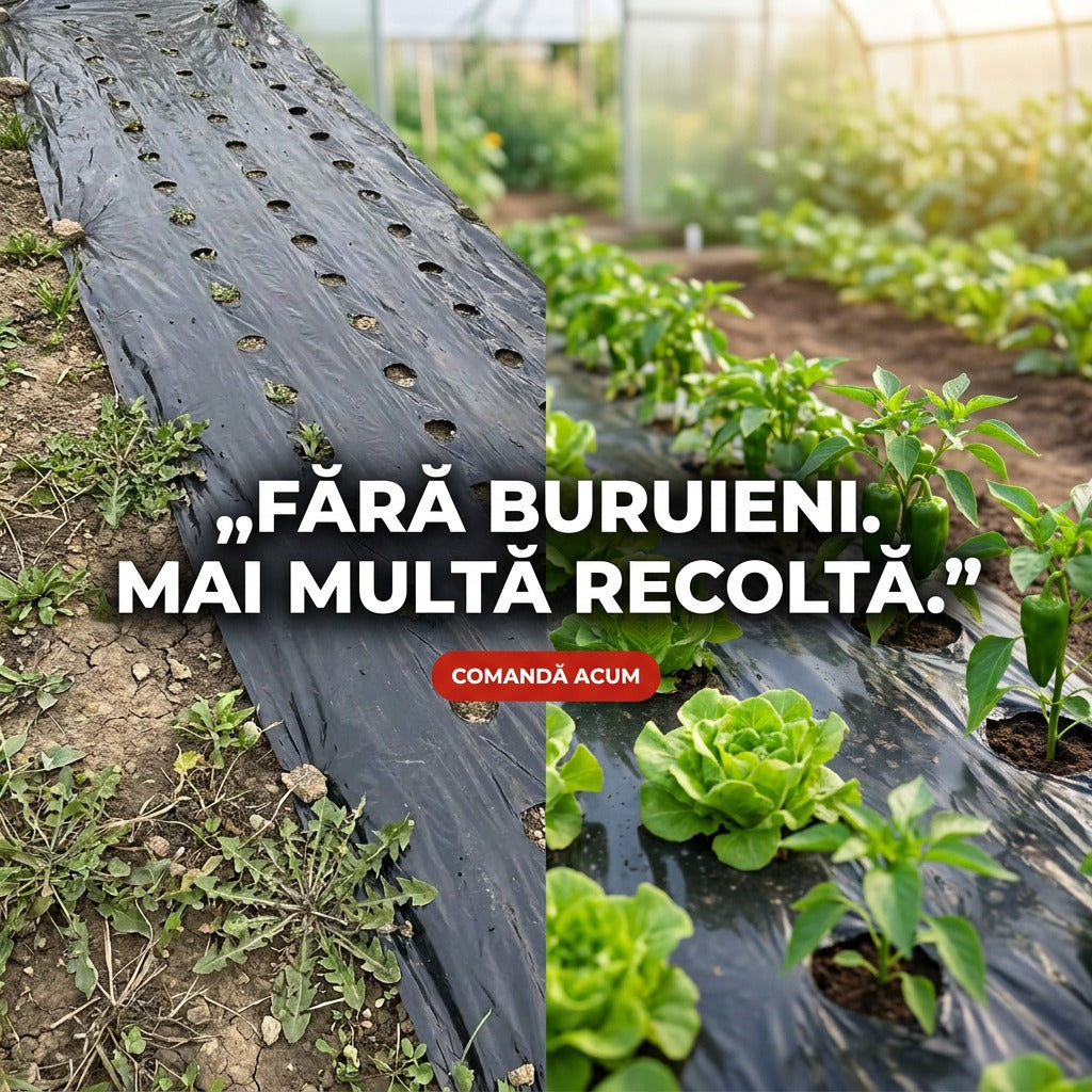 Gata cu buruienile din grădină – Covor Anti-Buruieni 0,95 x 10 m