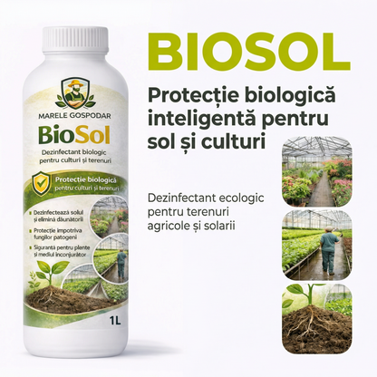 BioSol – Dezinfectant Biologic pentru Sol și Culturi