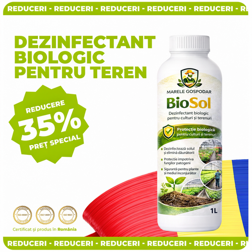BioSol – Dezinfectant Biologic pentru Sol și Culturi