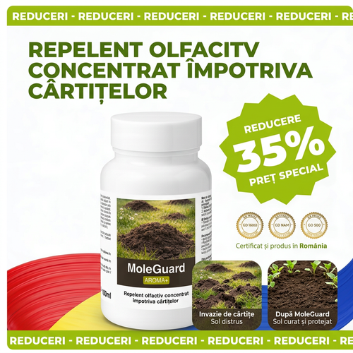 MOLEGUARD - Repelent olfactiv concentrat împotriva cârtițelor